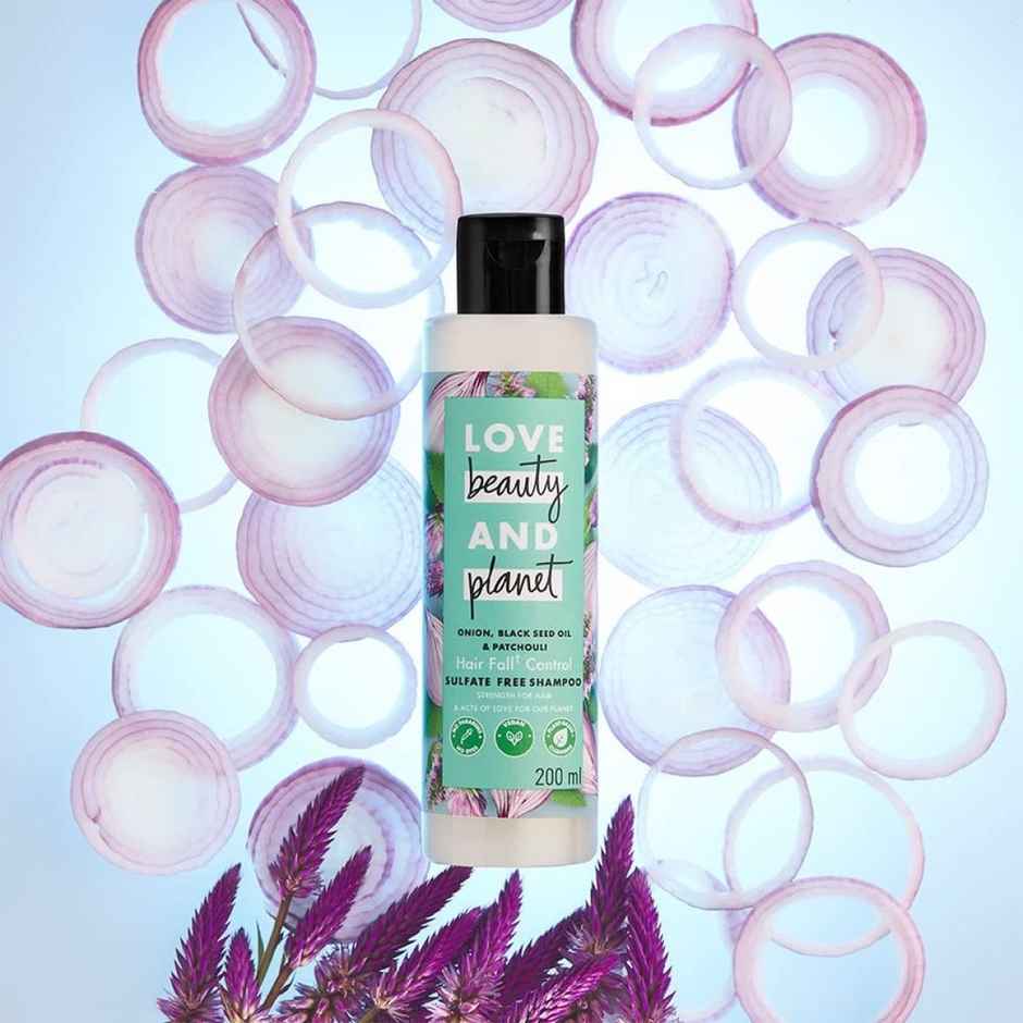 Love Beauty and Planet Onion, Blackseed Oil & Patchouli Hairfall Control Sulfate Free Shampoo