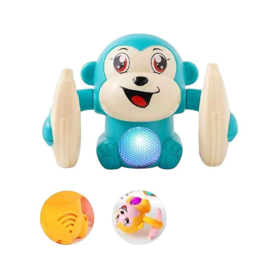 Wembley Dancing Monkey Musical Toy For Kids Tumble Toy With Voice Control Musical Light And Sound