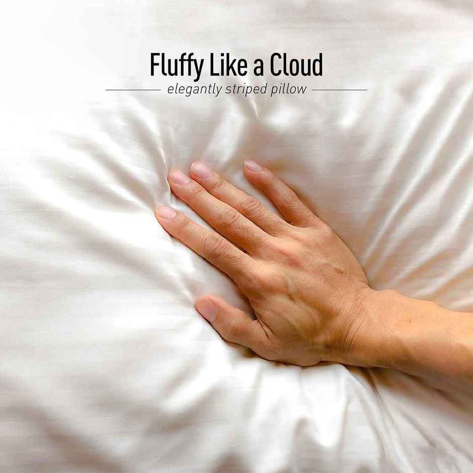 Home Elegance Comfort Living I Anti Microba Pillow | 43cm x 69cm | White