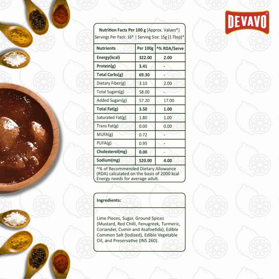 Devavo Sweet Lime Pickle