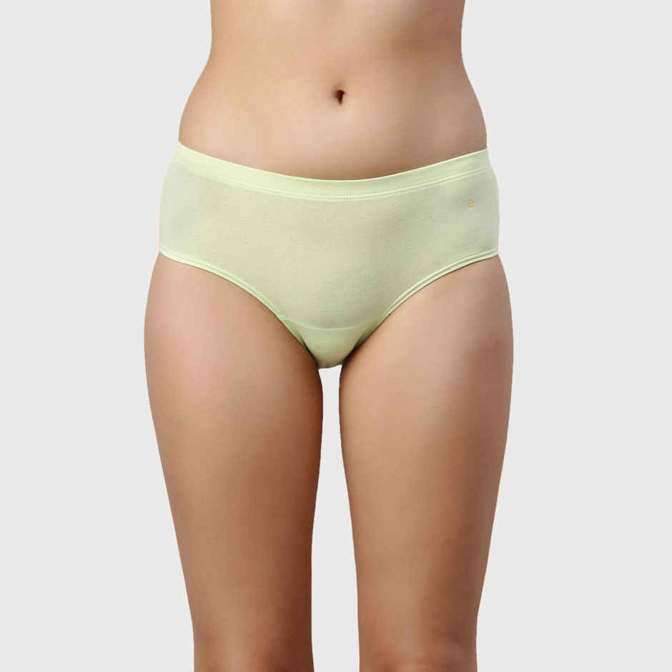 Enamor Women's CR17 Stretch Cotton Hipster Panty | Mid Waist | PO3 | Assorted | S