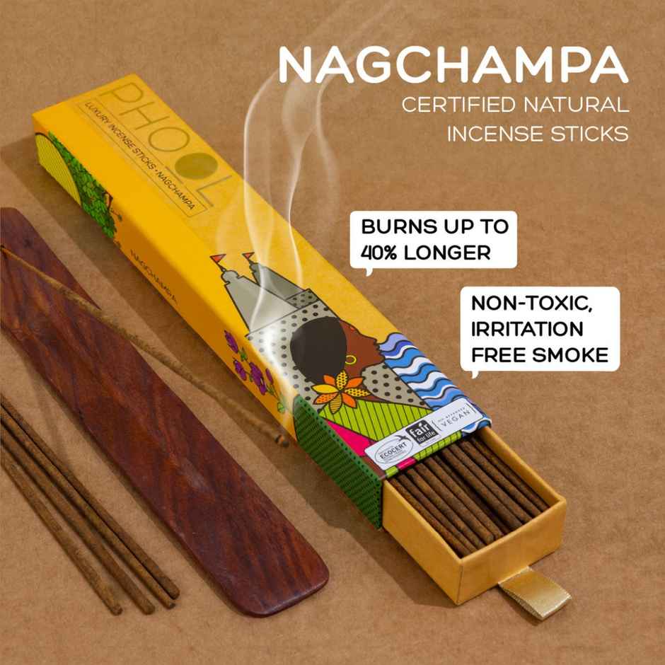 Nagchampa Agarbatti | Natural Certified Incense Sticks | Phool