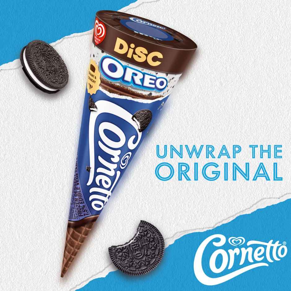 Kwality Wall's Cornetto Oreo Cone | Crunchy & Chocolatey Combo