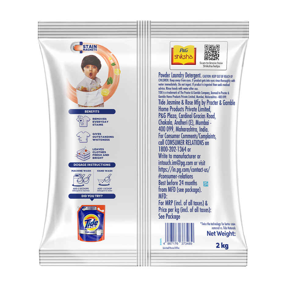 Tide Plus Lemon & Mint Detergent Powder Combo   