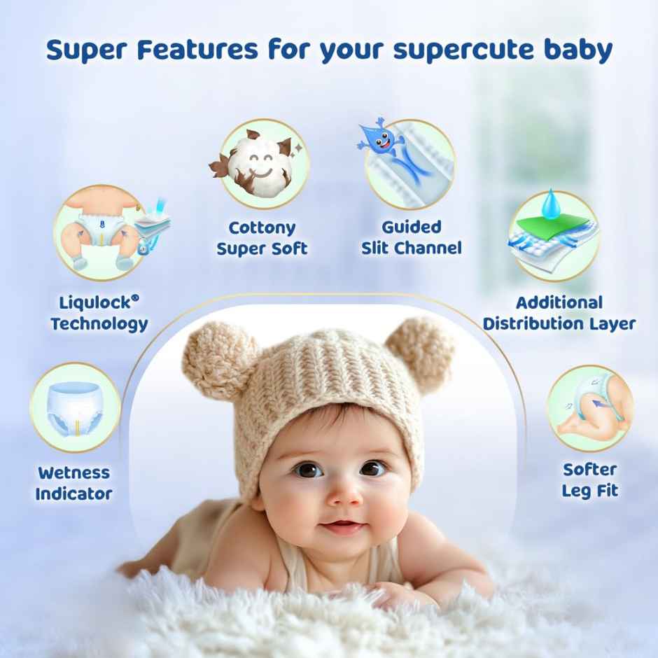 Bumtum Baby Diaper Pants With Leakage Protection - 6 To 11 Kg Medium