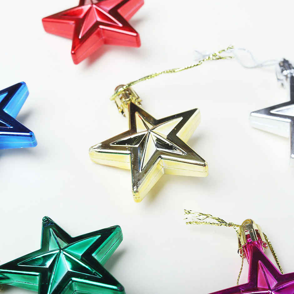 Christmas Stars For Tree Decoration, Multicolour | Pichai