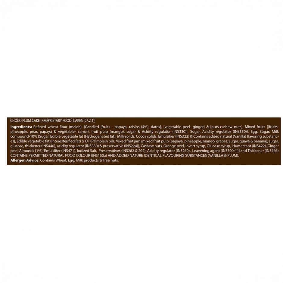 Elite Premium Choco Plum Cake| Combo