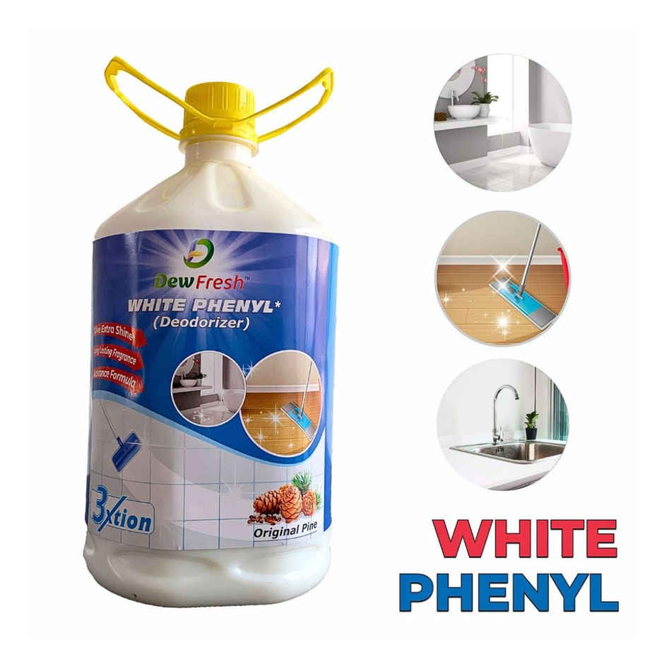 Dew Fresh WHite Phenyl Floor Cleaner Combo