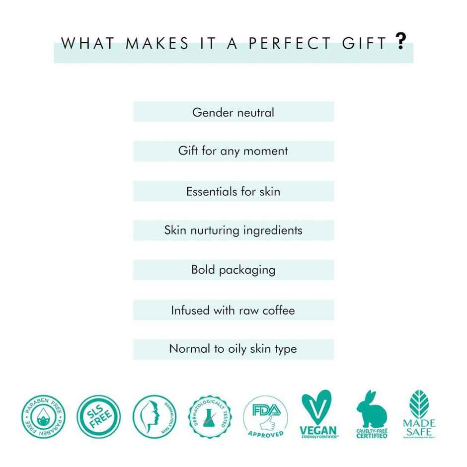 mCaffeine Rakhi Coffee Moment Skin Care Gift Kit