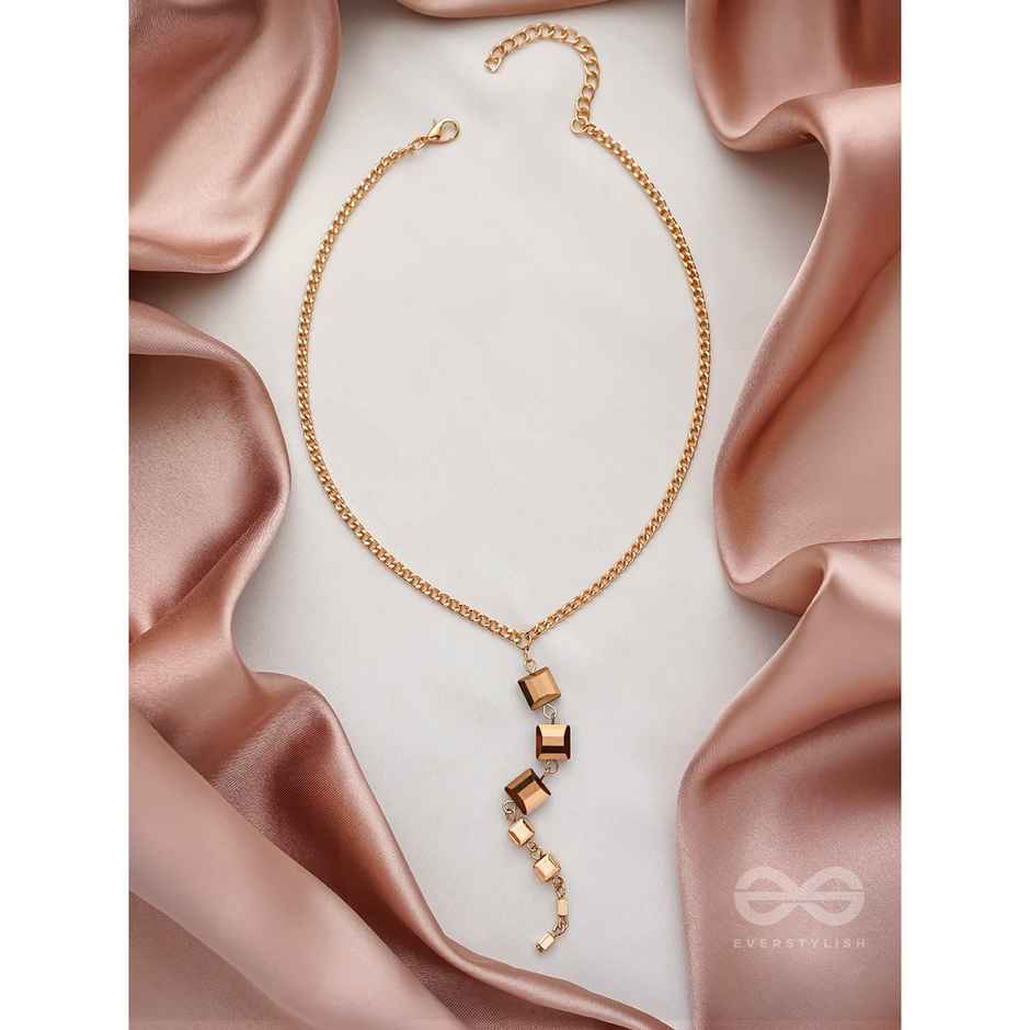 Everstylish Drop Dead Gorgeous Golden Embellished Necklace With Anti-tarnish Coating