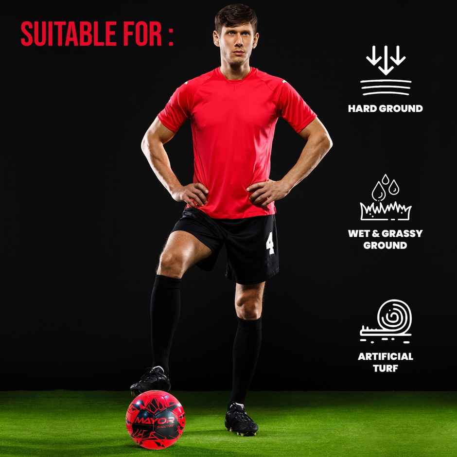 Mayor Shooter Football (Size-5, Red)