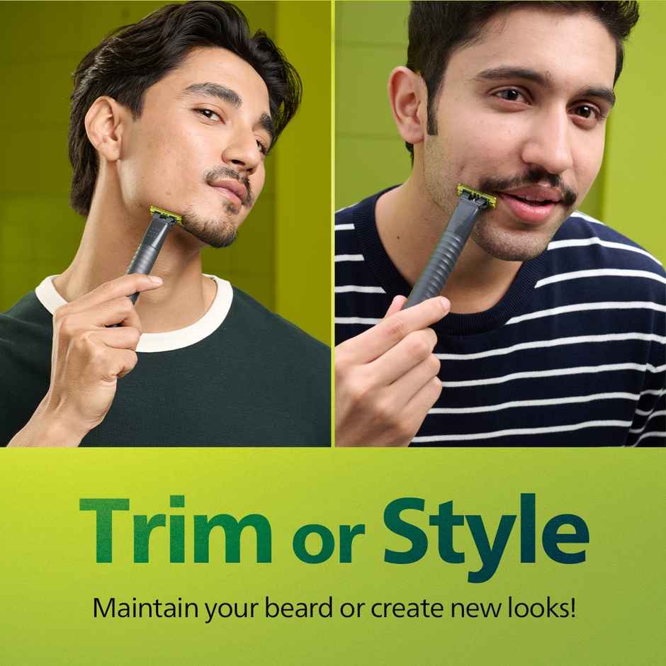 Philips OneBlade GenZ Beard Trimmer, Styler & Shaver  for men | 5 in 1 Comb | Ideal for 1st Trim