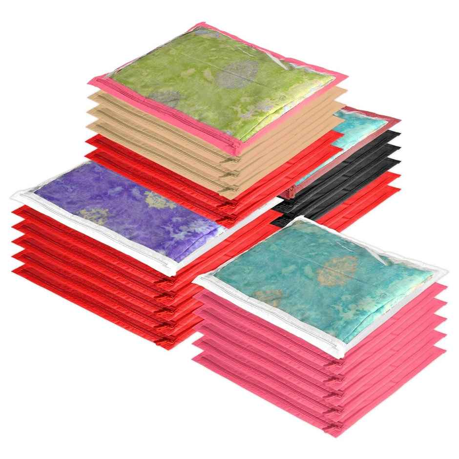 Kuber Industries Clothes Organizer (Pack of 24) | Saree | Salwar Suit | Lehenga | Multicolor