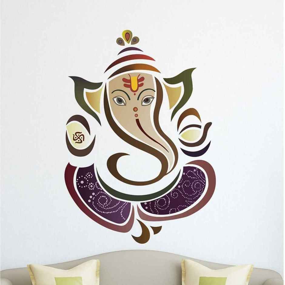 BAY6 Ganapathy with Cute Mouse Sticker