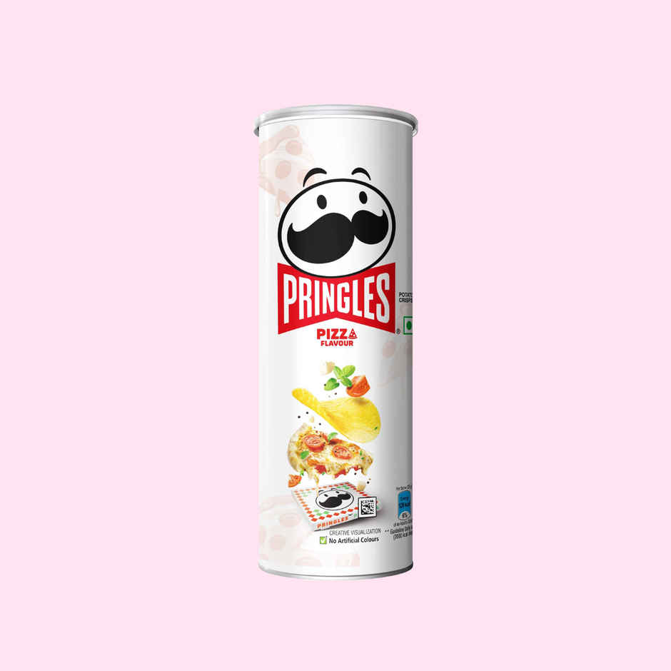 Pringles Potato Chips Pizza Flavour | Savoury & Crispy