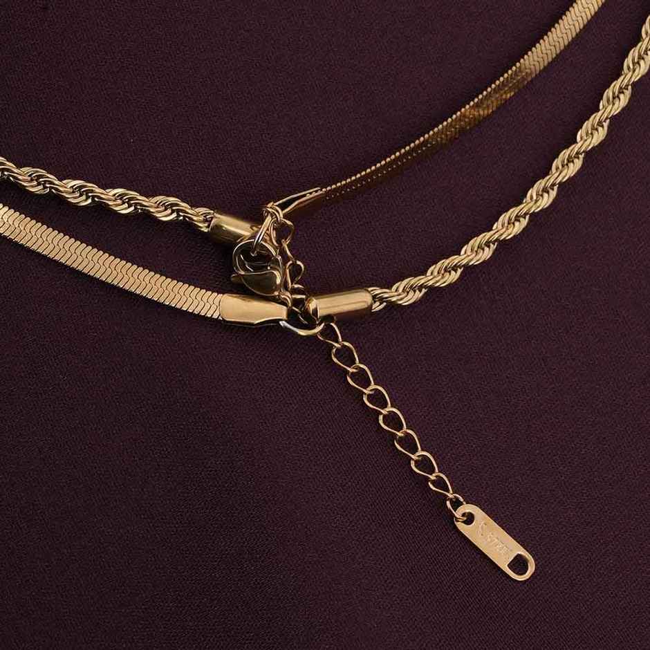 Palmonas Rope N Snake Chain For Womens | Waterproof And Anti-Tarnish