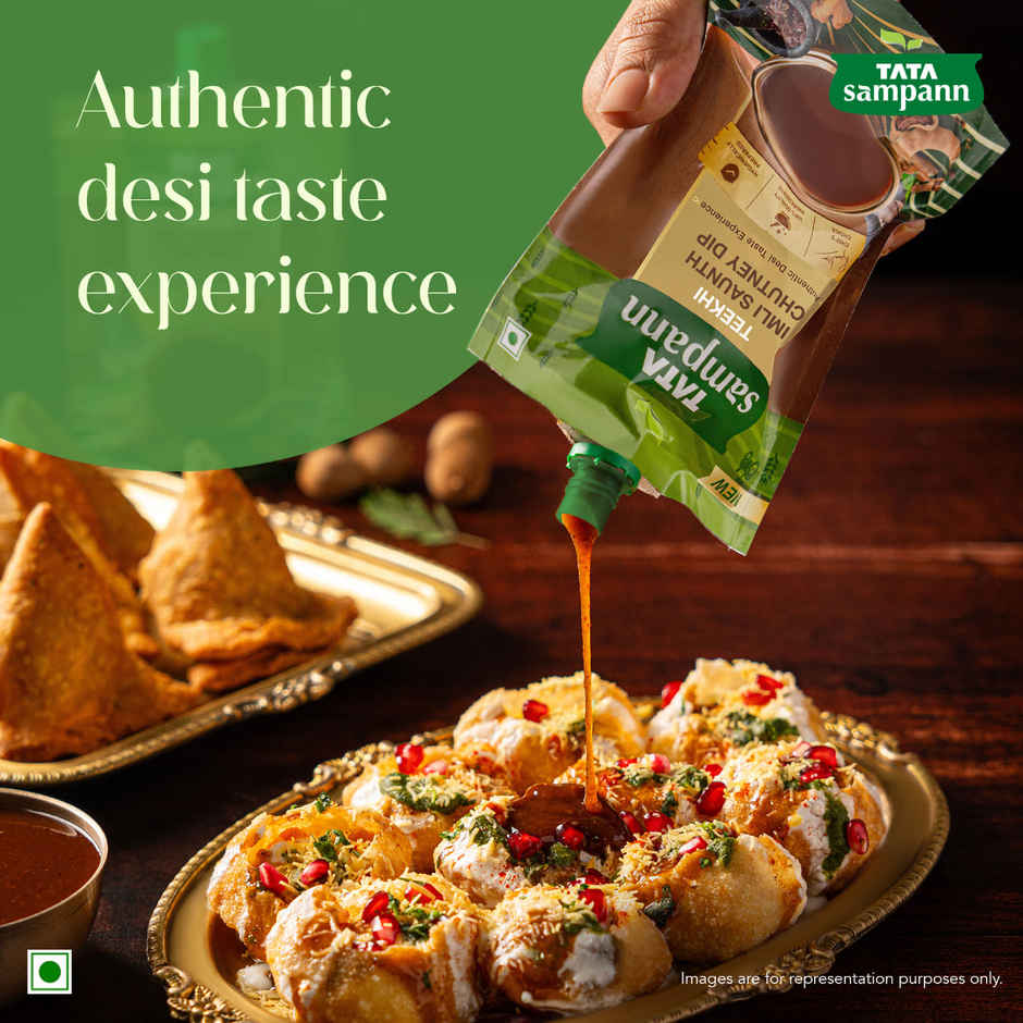 Tata Sampann Teekhi Imli Saunth Chutney Dip | Made with Tamarind & Dry Ginger | Tangy & Spicy Flavor