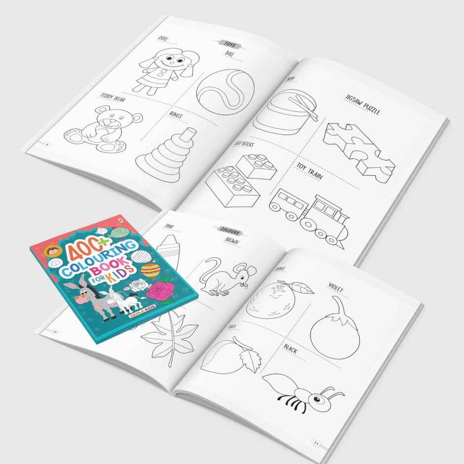 Colouring Book For Kids - 400+ Activities | Gift For Painting | Drawing | Age 3-6