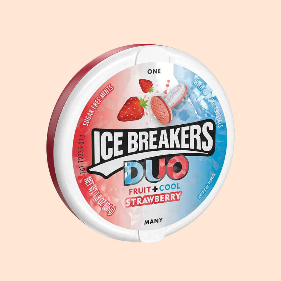 Ice Breakers Duo Strawberry Sugar Free Mint Candies