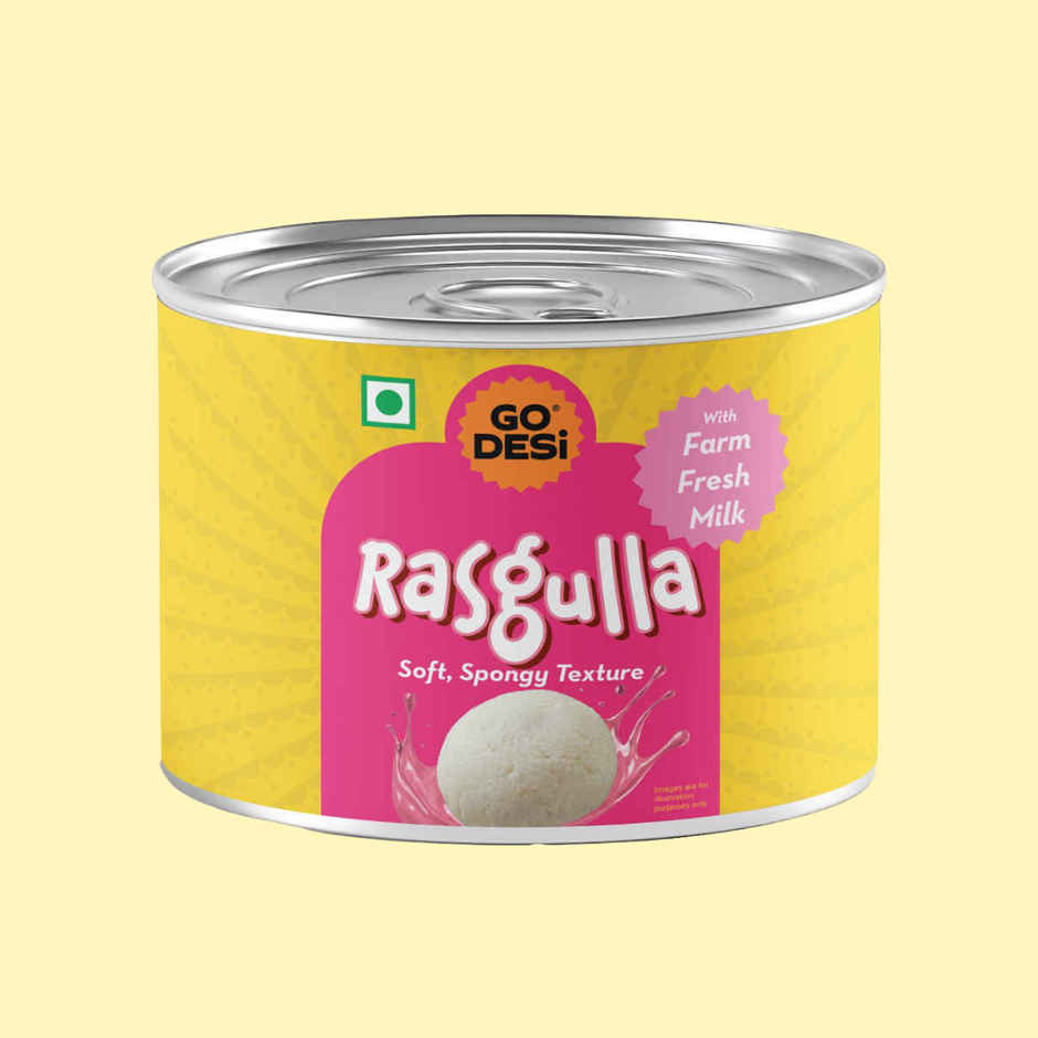 GO DESi Rasgulla Mini | With Farm Fresh Milk | Ready to Eat