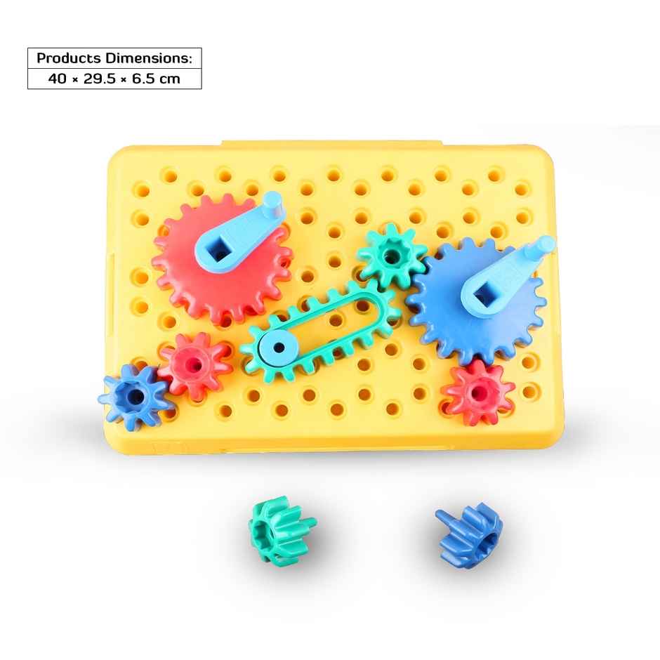 Shooting star Magic gears base with small Large gears Learning and education fun toy Multicolor 2Y+