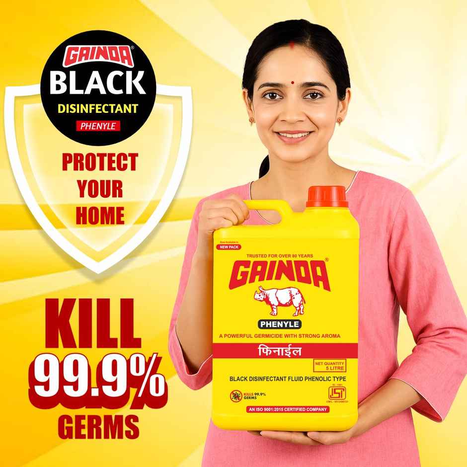 Gainda Black Phenyle Surface Disinfectant, Floor Cleaner Kills 99.9% Germs