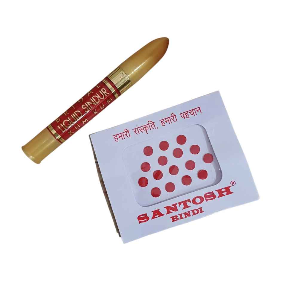 Red Sindoor and Bindi Combo