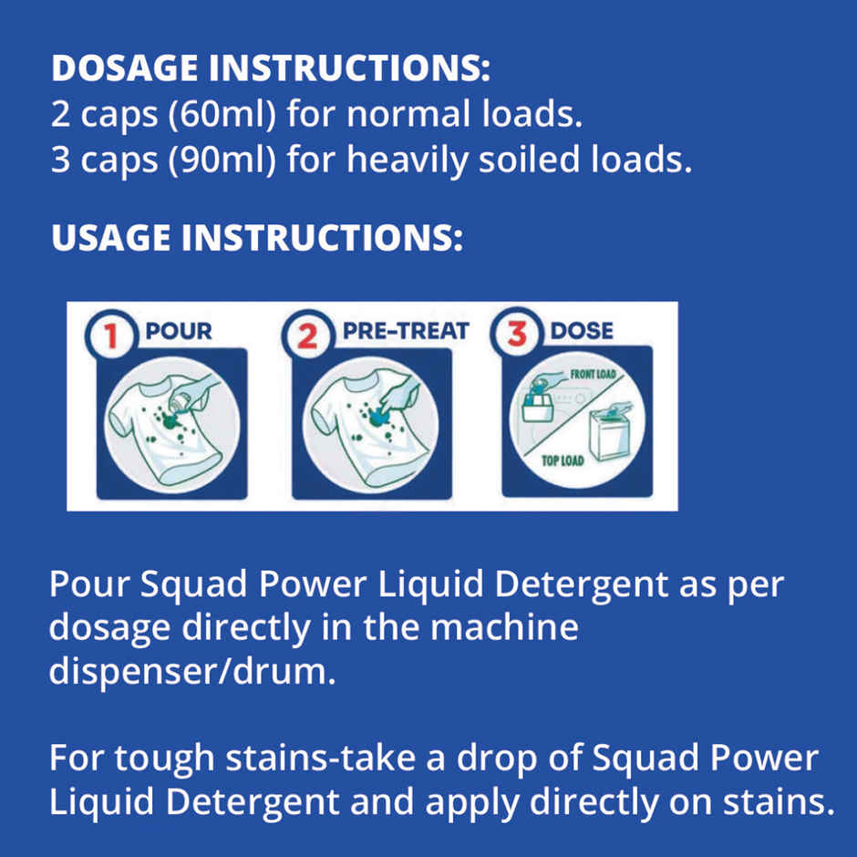 SQUAD Power Liquid Detergent