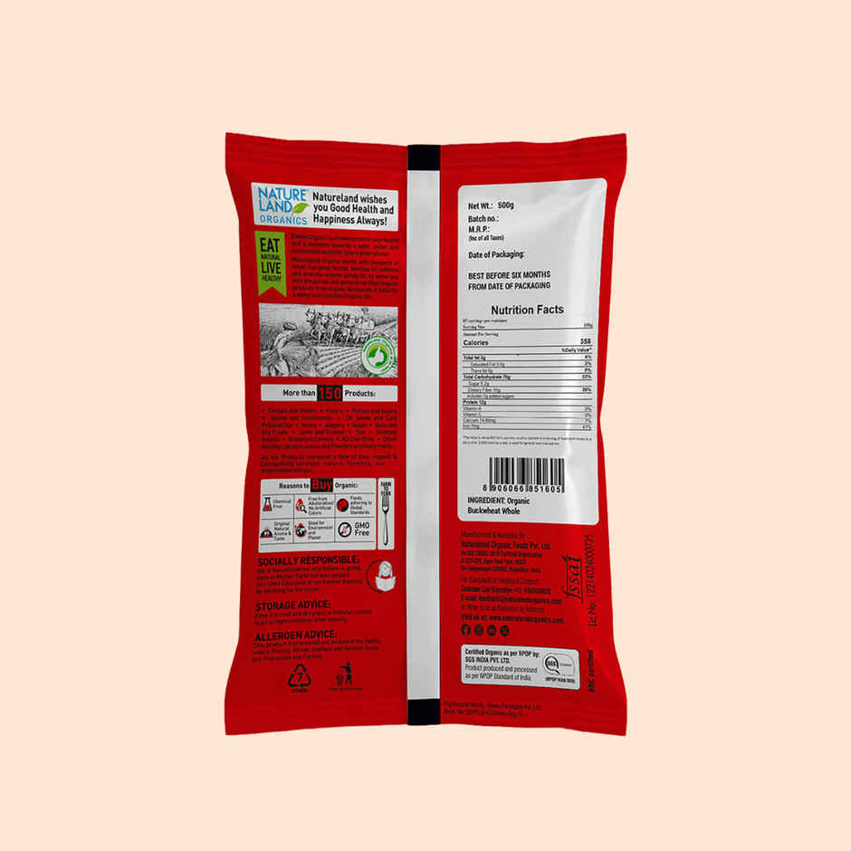 Natureland Organics Buckwheat Flour