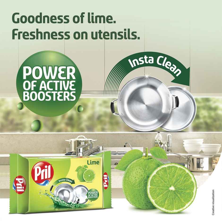 Pril The Power Of Active Boosters Lime Dishwash Bar