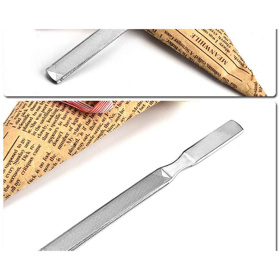 Bronson Professional Nail Filer And Buffer Double Sided Stainless Steel Pedicure Manicure Nail Tool