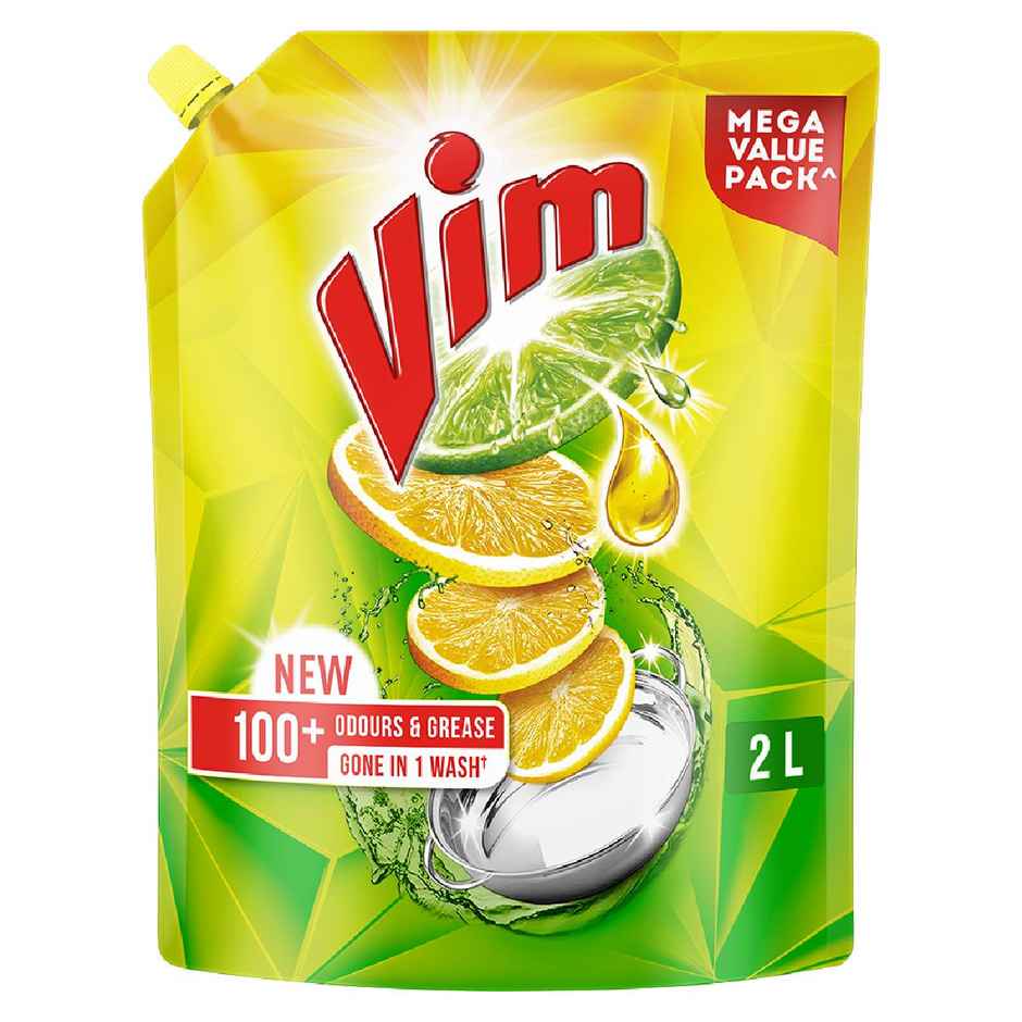 Vim Lemon Dishwash Liquid Gel Refill Pouch