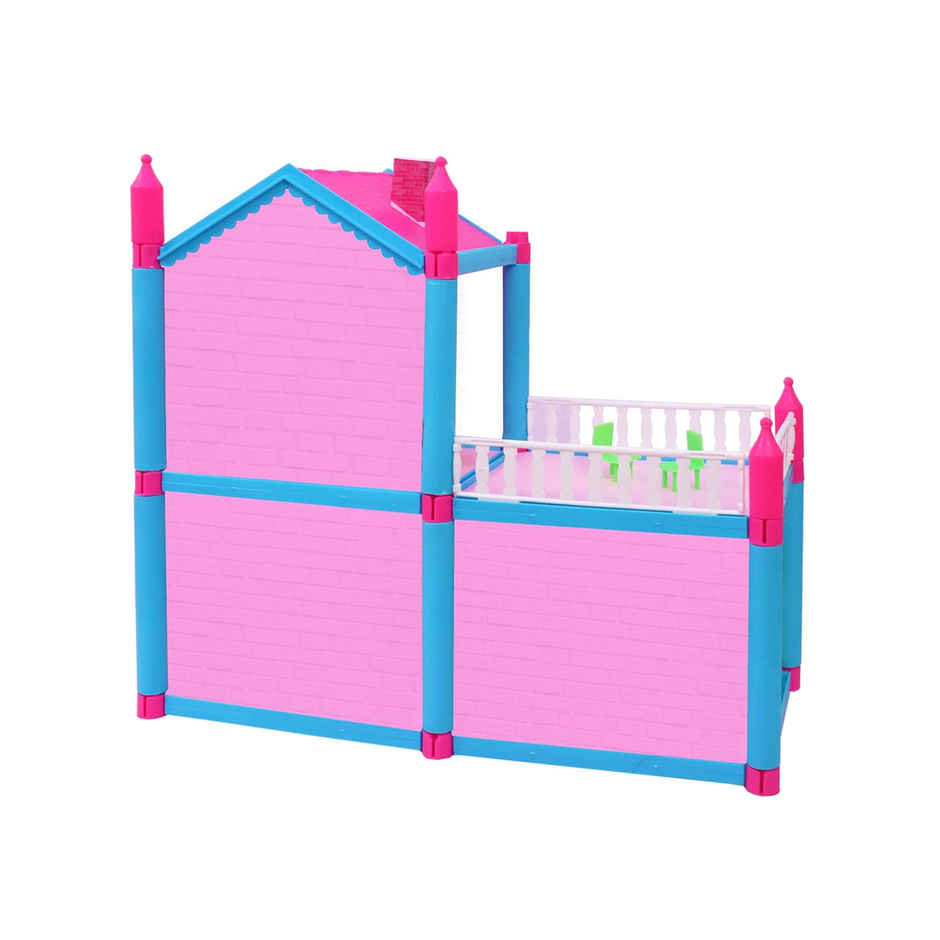 Toyshine DIY Doll House Creative Edition with Accessories Included (Multicolour, 78 Pieces)�