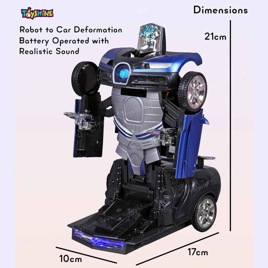 Toyshine Transforming Robot Racing Car | 3+ Years - Blue