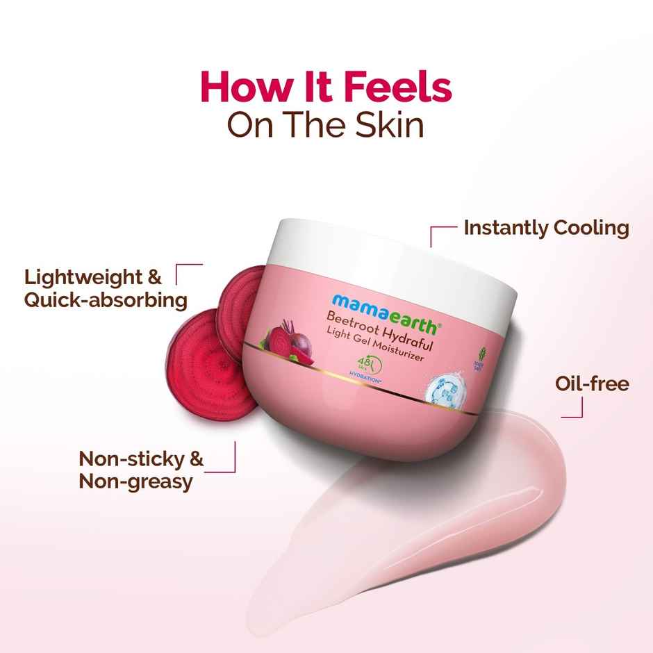 Mamaearth Beetroot Hydraful Light Gel Moisturizer