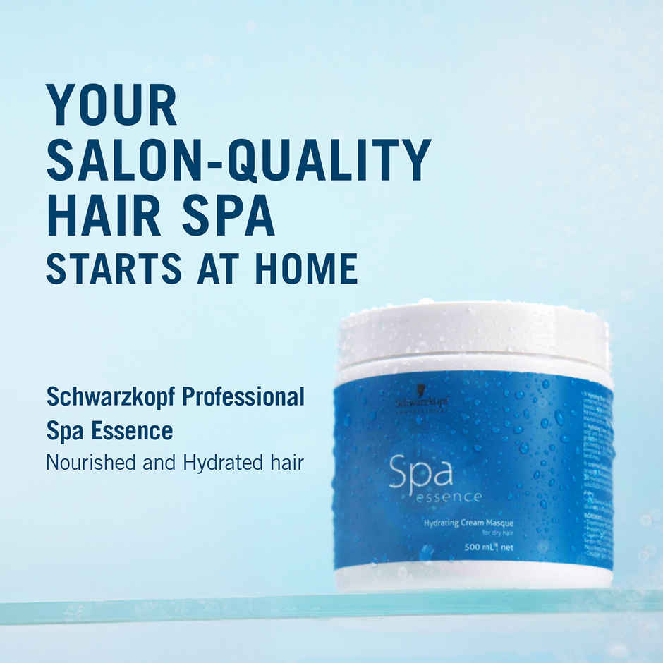 Schwarzkopf Professional Spa Essence Hydrating Treatment Hair Mask(500ml) & Schwarzkopf Professional Spa Essence Nourishing Shampoo(1l) Combo