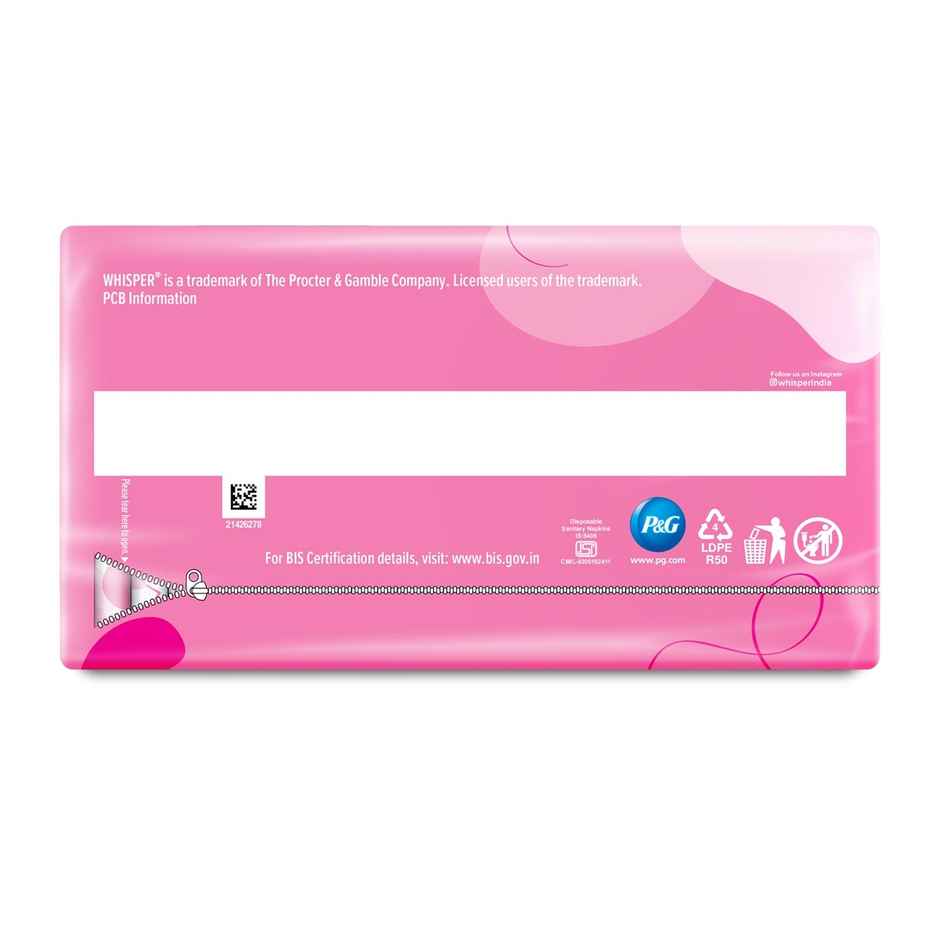 Whisper Ultra Skin Love Soft Sanitary Pads for Women, XL 30 Napkins