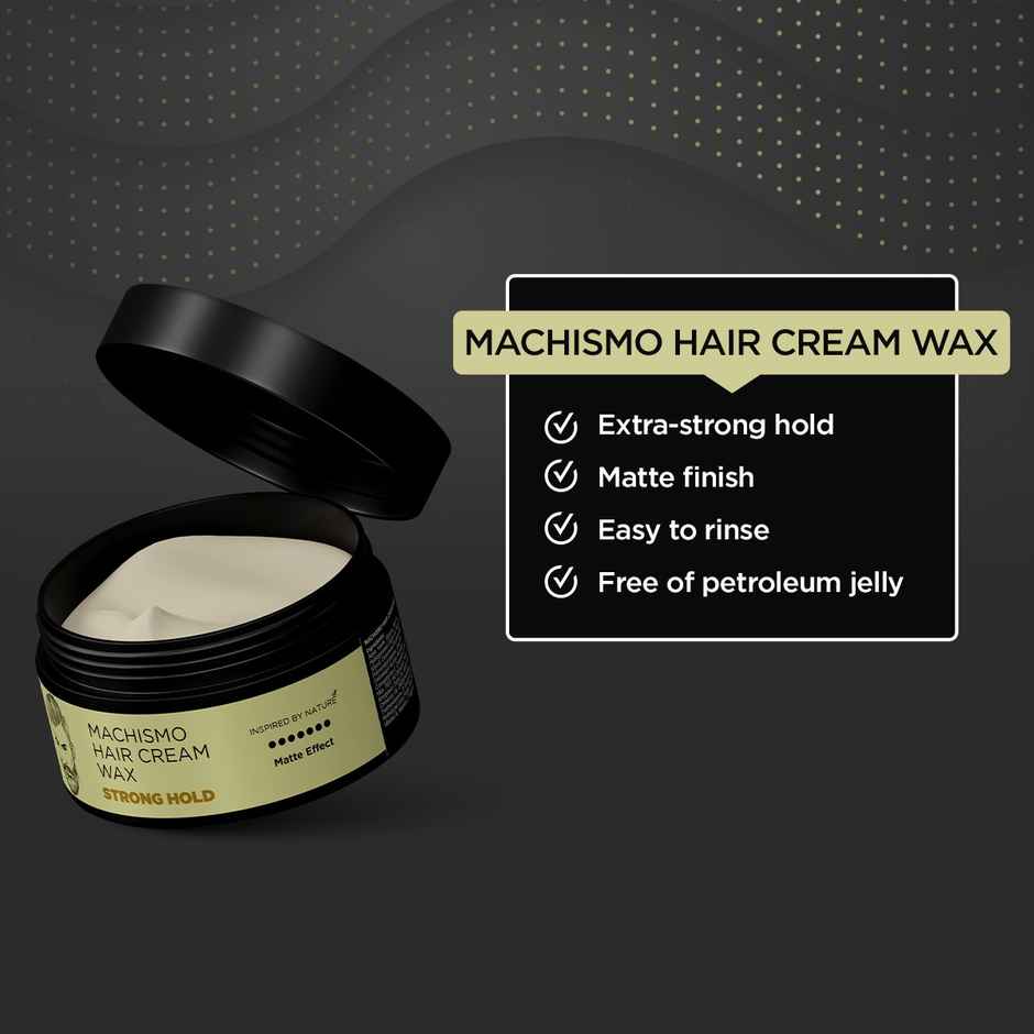 The Man Company Hair Wax for Strong Hold & Matte Effect I Machismo