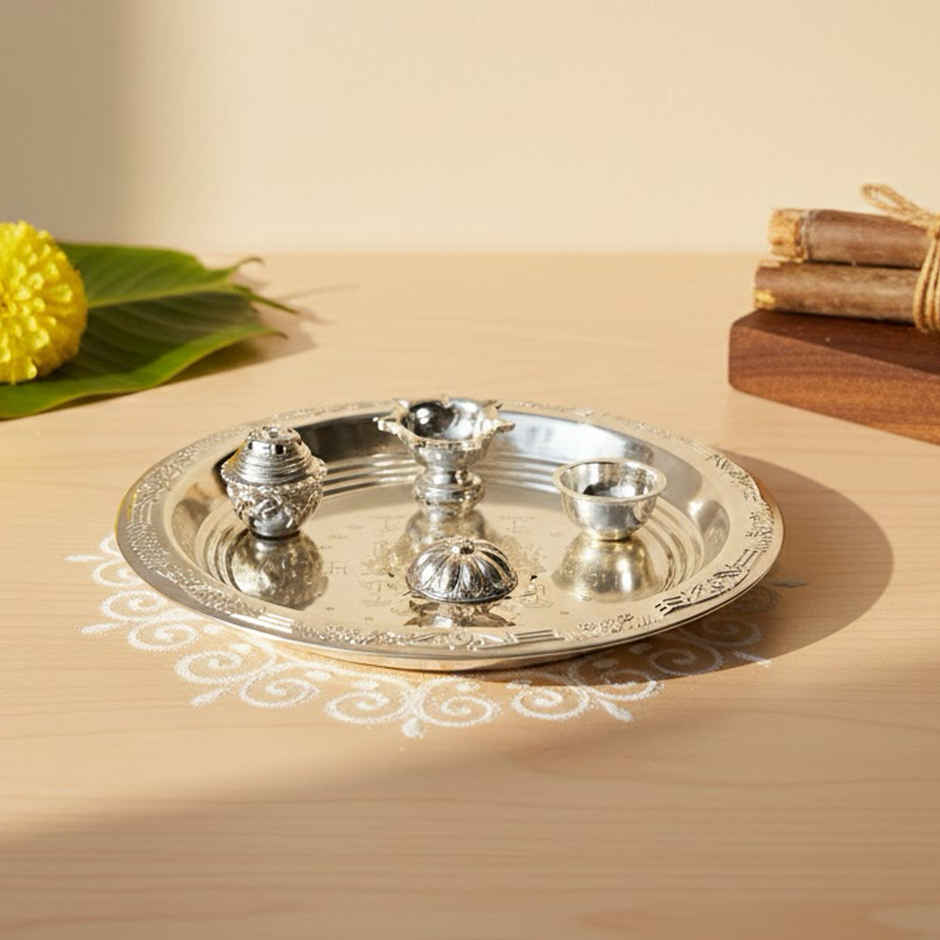 Steel Pooja Thali Set | Jai Kashi