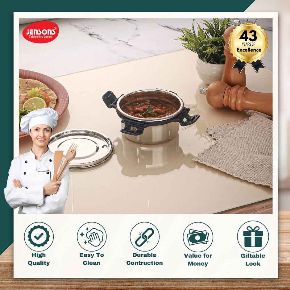 Jensons Stainless Steel Quade Leak Lock Container 350 ml