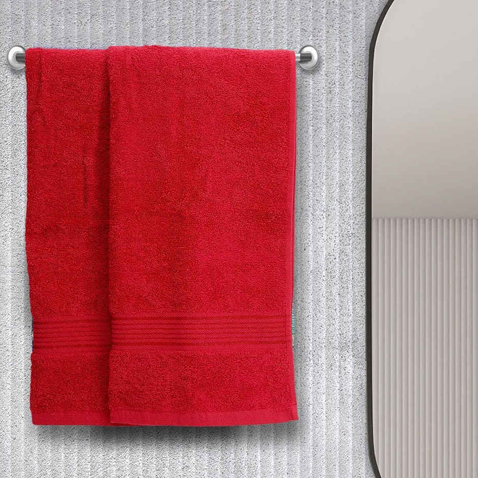 Bianca Ultra Soft Zero Twist 100% Cotton Towel | Aerocore Tech | 2 Pieces | Solid Burgundy