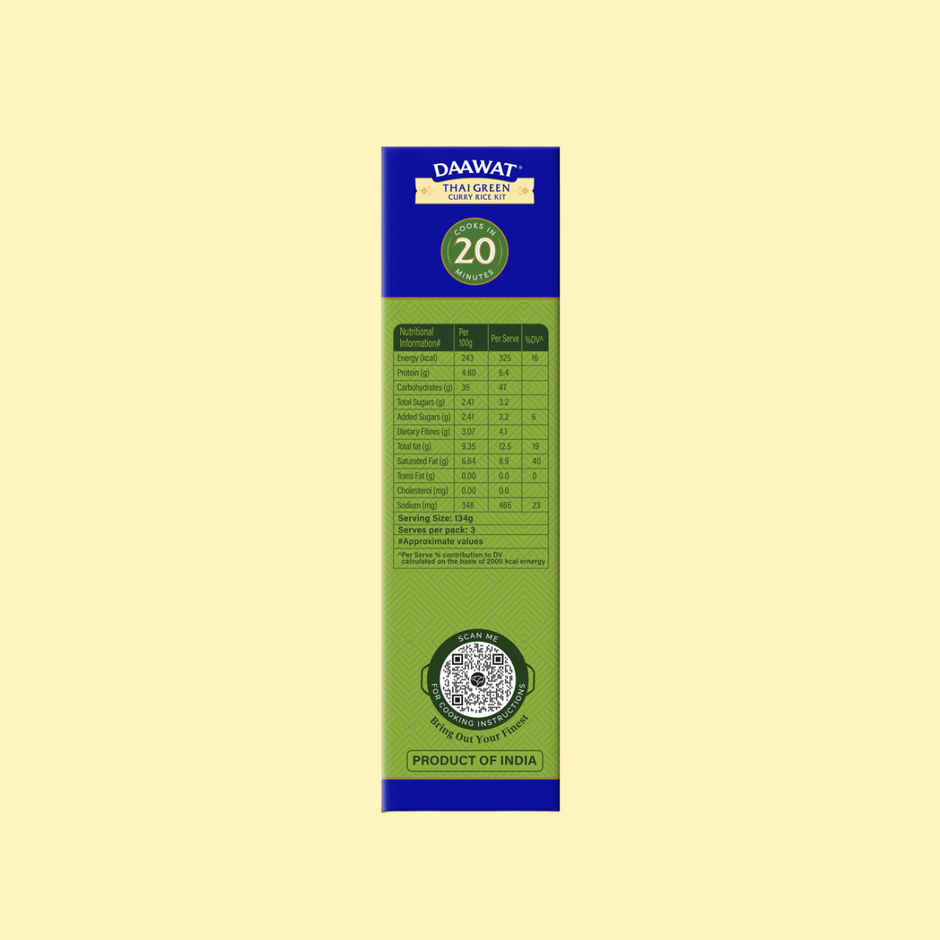 Daawat Thai Green Curry Meal Kit | Ready-To-Cook Meal