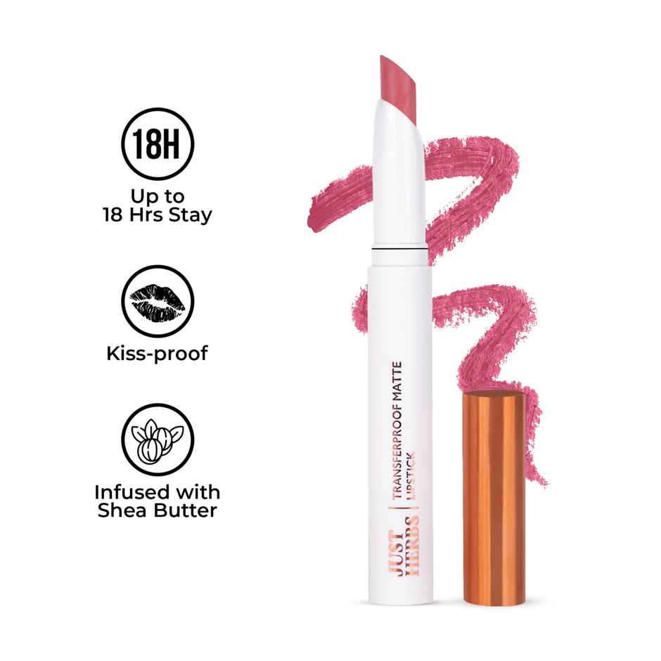 Just Herbs Transfer And Smudge Proof Rich Pigmented Lipstick (Blushing Nude)