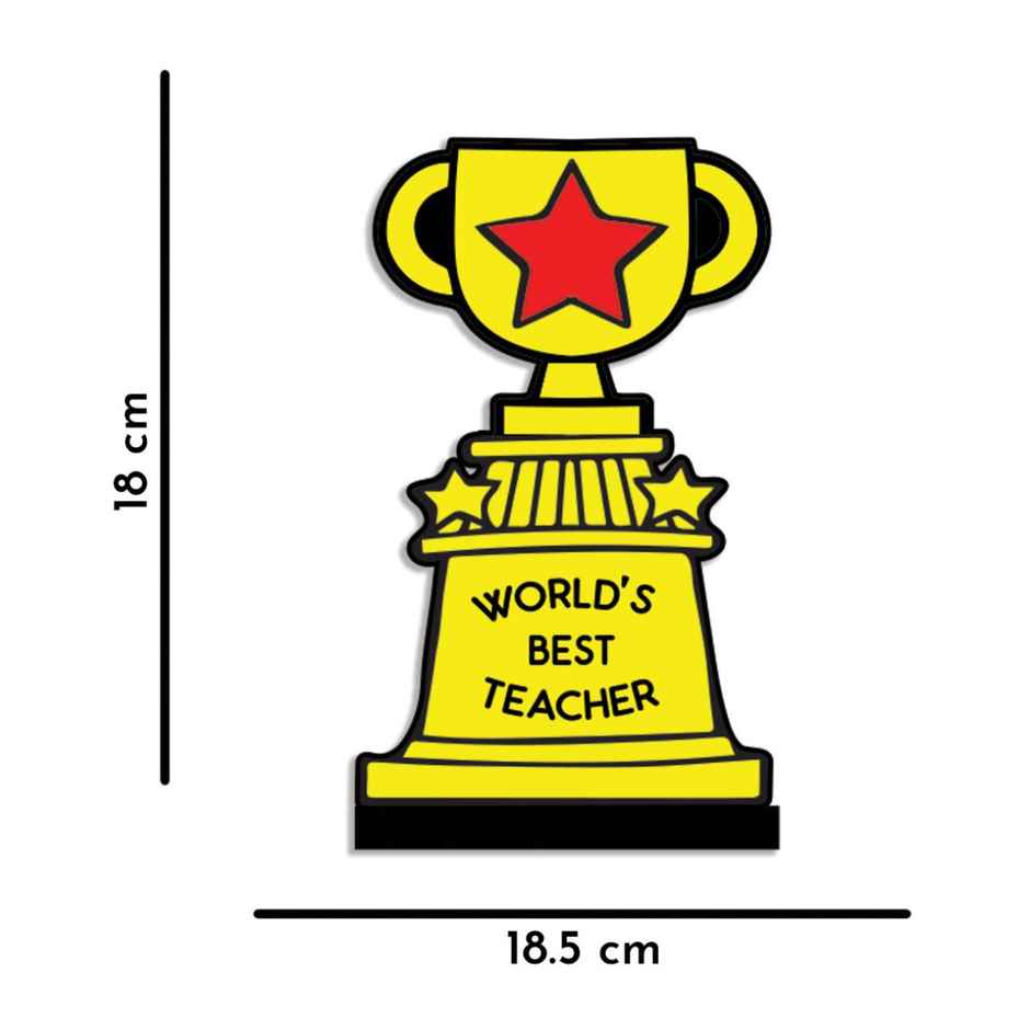 Best Teacher Trophy | Teachers Day Special | Mad Over Prints