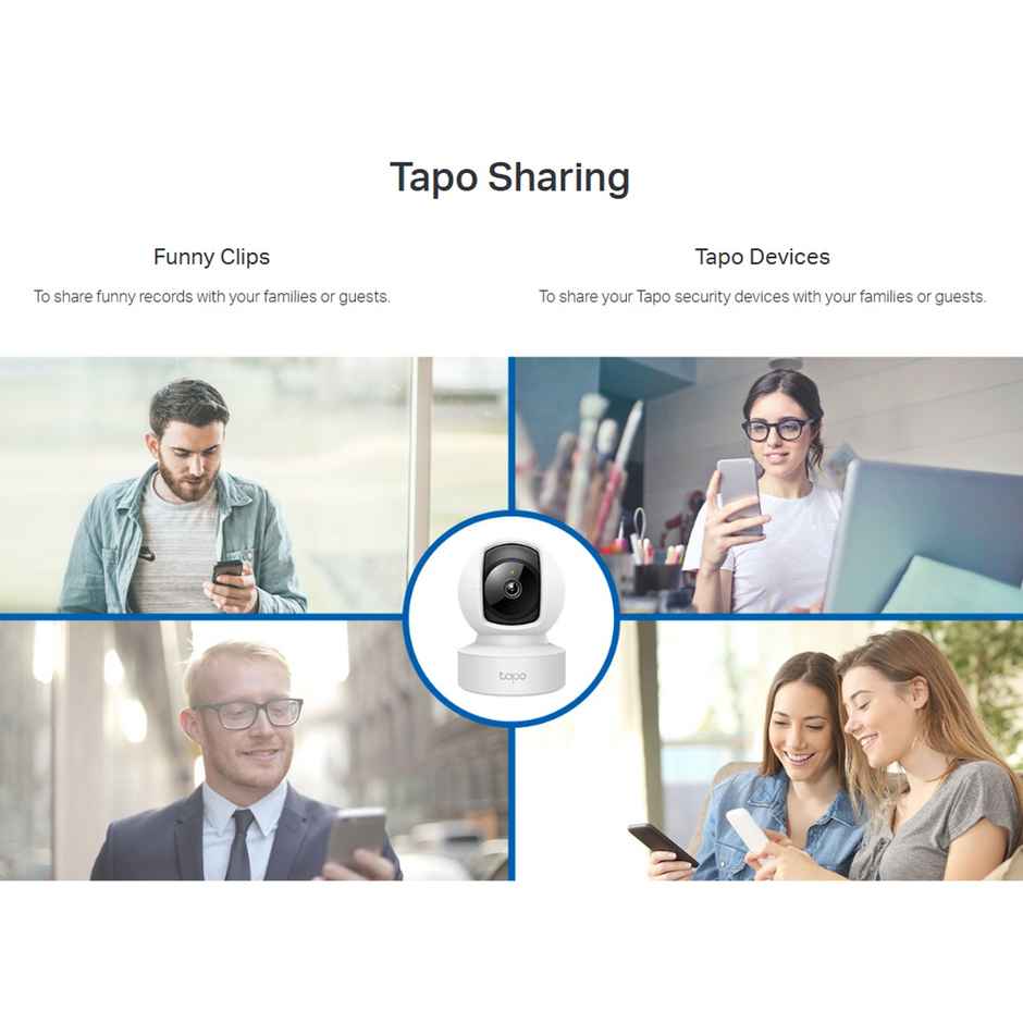 TP-Link Tapo 3MP 2K Pan/Tilt Indoor Home Security Smart Wi-Fi Camera for Baby Monitor| Motion Detection & Tracking | 2-Way Audio |up to 512 GB SD Card Storage|Works with Alexa & Google Home - White