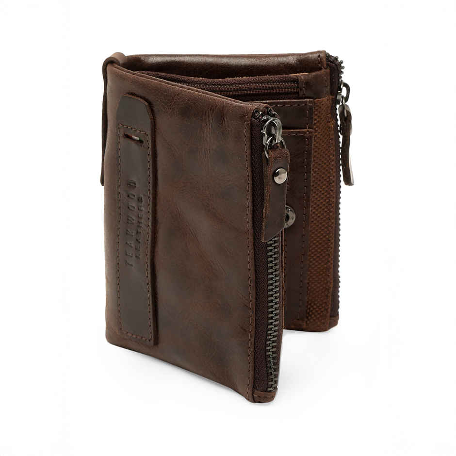 Teakwood Men's Leather Bi-fold Wallet | Brown