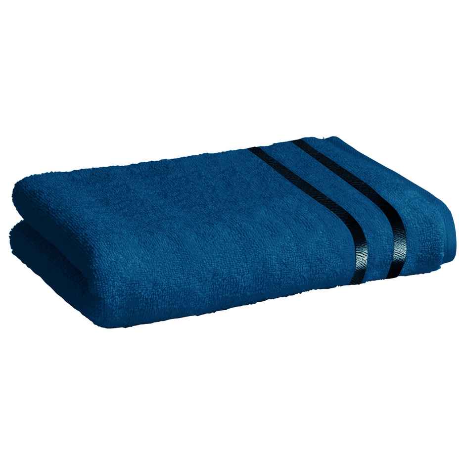 Story@Home 100% Cotton 450 1 Piece Bath Towel Navy Solid