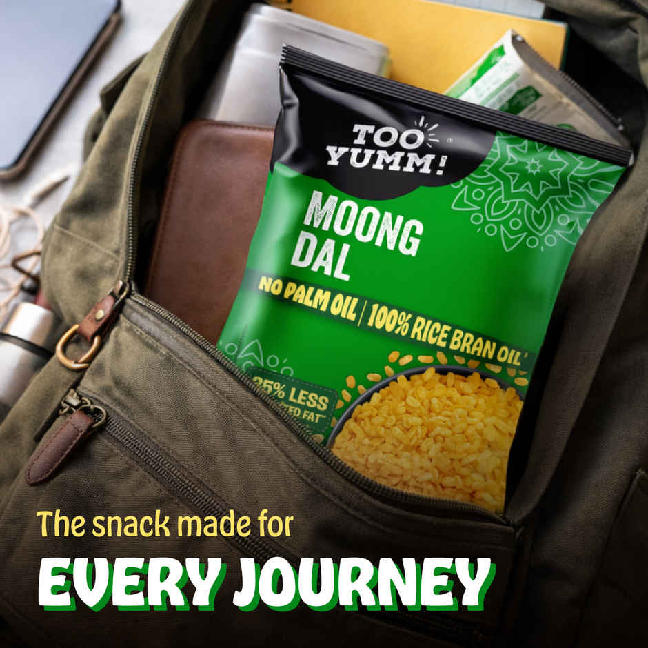 Too Yumm Moong Dal Namkeen, 35% Less Saturated Fats, No Palm Oil Healthy Munchies