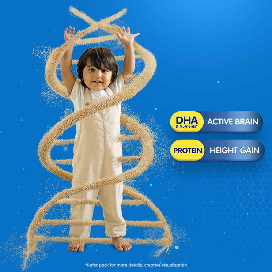 Horlicks Junior Vanilla Flavoured Drink Mix | For 2 - 6 years Kids
