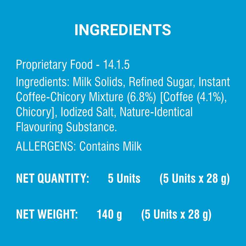 Tata Coffee All-in-1 Hazelnut Flavour Cold Coffee Premix, 140g